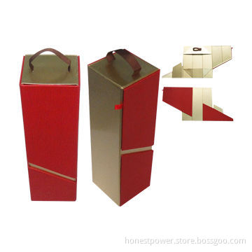 Wine Boxes, Made of Rigid Cardboard, Customized Logos/Sizes Accepted